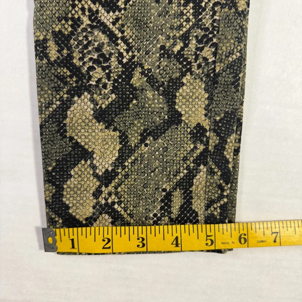 H&M Womens Size 2 Pants Animal Print‎ Maximalist Professional Career Interview